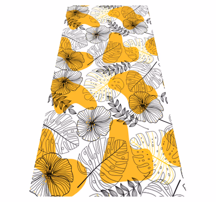 Vinyl tapijt met textuur flower design kallax - TenStickers