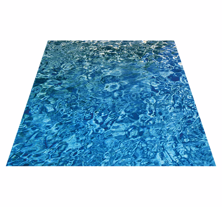 Vinyl tapijt met textuur blauw realistisch water - TenStickers