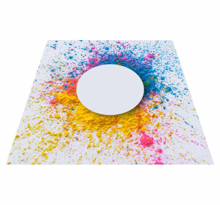 Vinyl tapijt geometrisch cirkel spetter - TenStickers