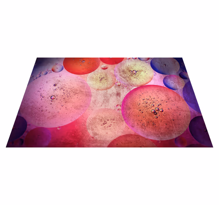 Vinyl tapijt geometrisch moderne cirkelvormen - TenStickers