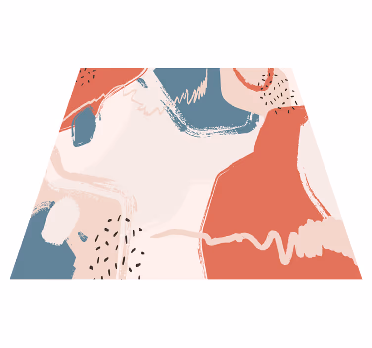 Vinyl tapijt geometrisch abstracte wandkunst vormen - TenStickers