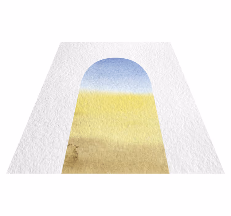 Vinyl tapijt geometrisch aquarelboog - TenStickers