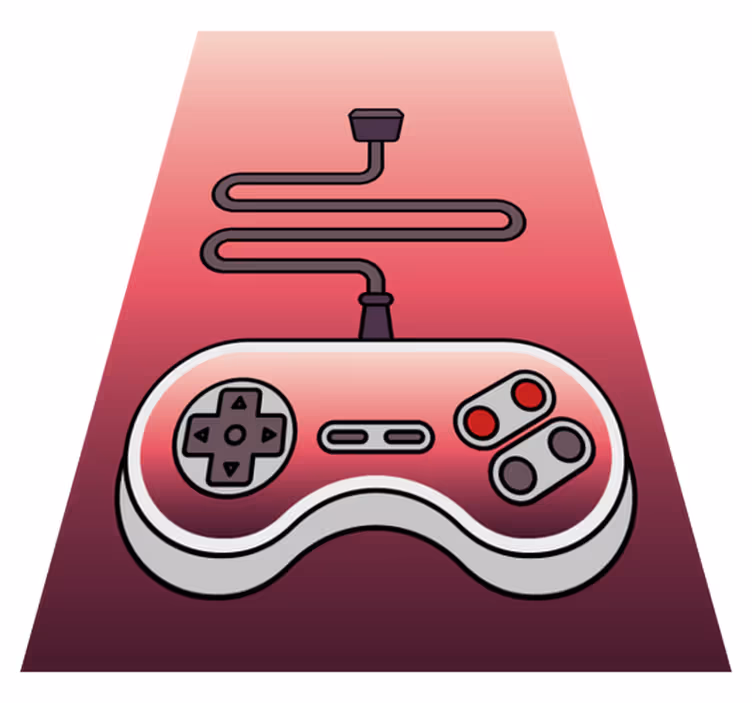 Vinyl tapijt spel kinderspelconsole - TenStickers