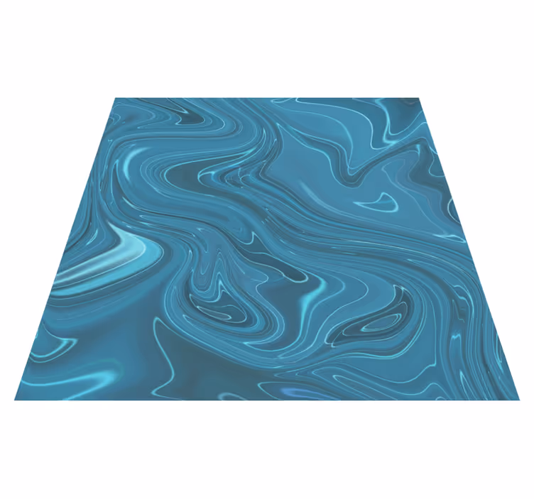 Vinyl tapijt ontvangst hal abstract grijs en turkoois cement - TenStickers