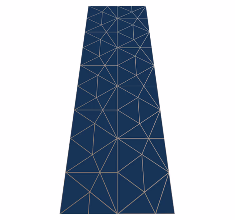 Vinyl tapijt woonkamer geometrisch driehoek prism - TenStickers