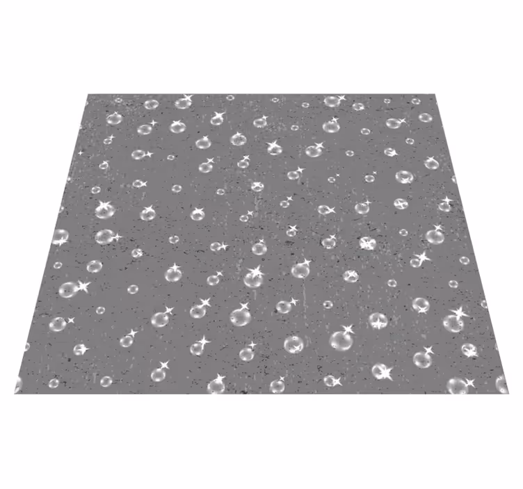 Vinyl tapijt grijs geometrisch sprankelend motief - TenStickers