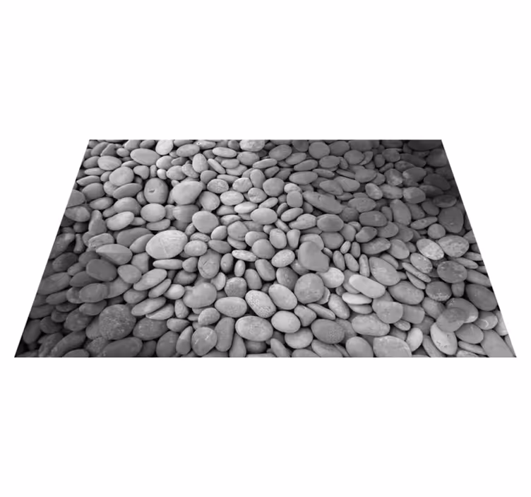 Vinyl tapijt grijs grey stones - TenStickers
