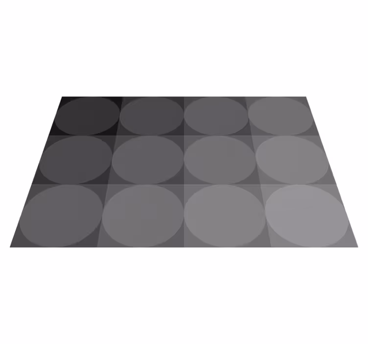 Vinyl tapijt grijs elegante vormen op een grijze achtergrond - TenStickers