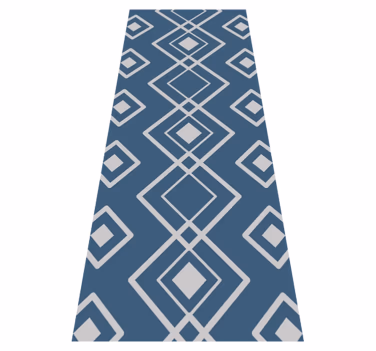 Vinyl tapijt voor hal superfresco easy navy geometric - TenStickers