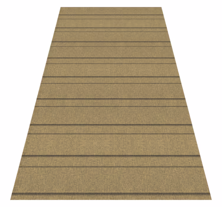 Vinyl tapijt beige met beige strepen - TenStickers