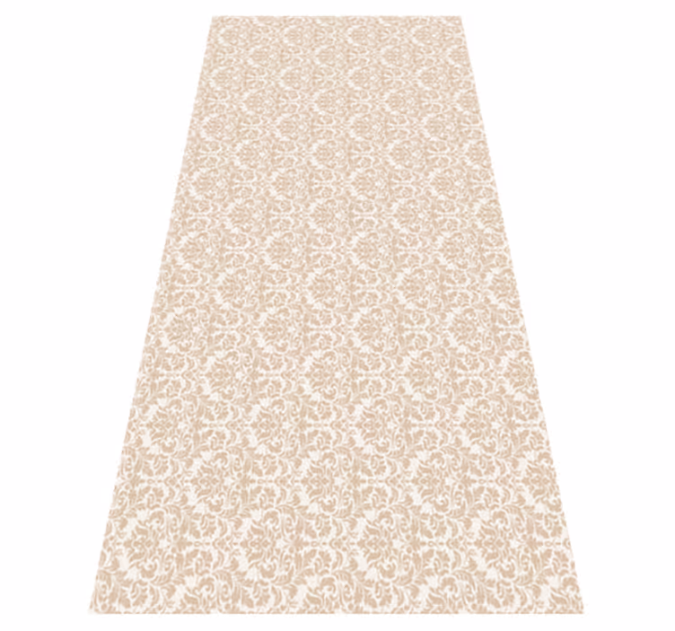 Vinyl tapijt beige antiek lichtbeige patroon - TenStickers
