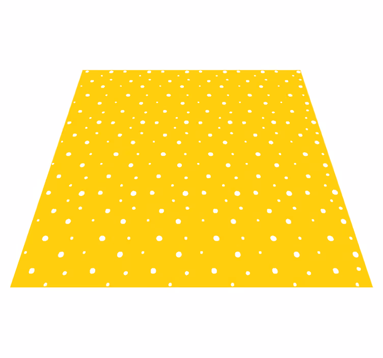 Vinyl tapijt geel cirkels patroon - TenStickers