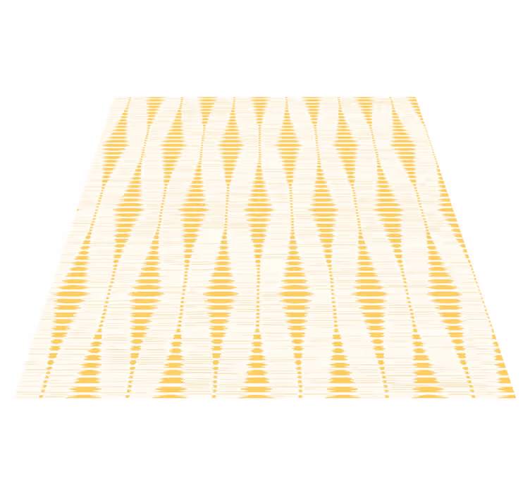 Vinyl tapijt geel rabaul ikat - TenStickers