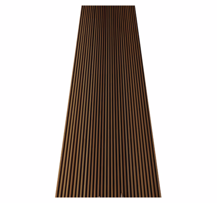Vinyl tapijt bruin houtstijl teak verticaal ontwerp - TenStickers