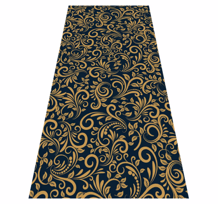 Vinyl tapijt bruin versace goud zwart - TenStickers