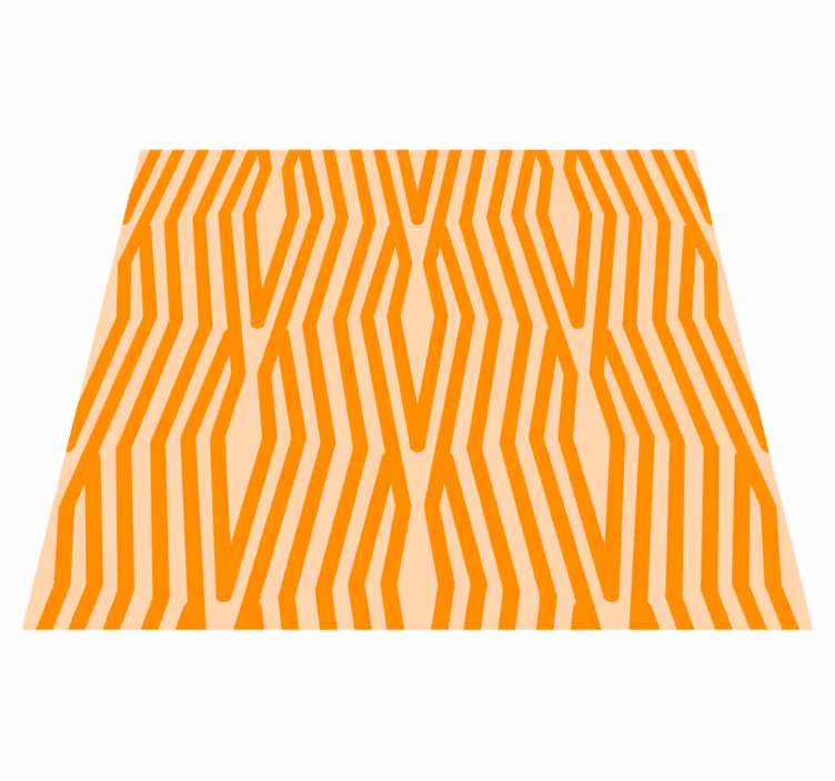 Vinyl tapijt oranje abstract patroon - TenStickers