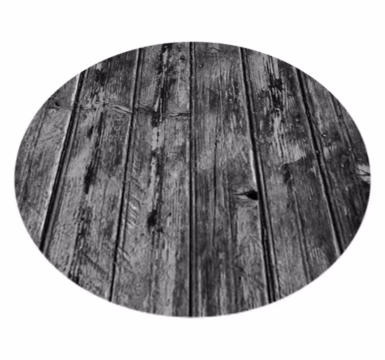 Vinyl tapijt zwart met grijs houten patroon - TenStickers