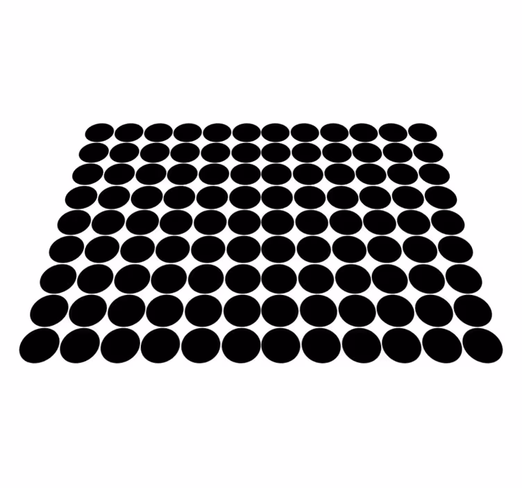 Vinyl tapijt zwart met stippenpatroon - TenStickers