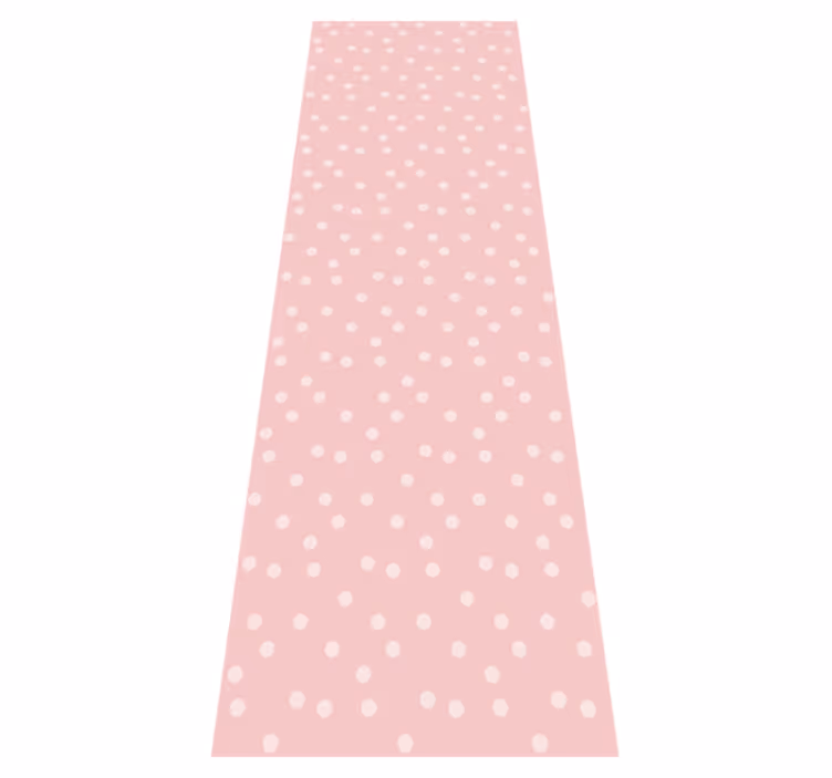 Vinyl tapijt roze zacht pastel baby kleur stippen - TenStickers