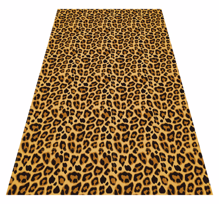 Luipaardprint Vinyl tapijt met dierenprint - TenStickers