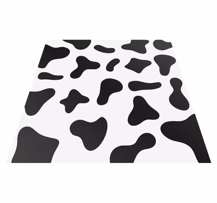 Koeienhuidpatroon Vinyl tapijt met dierenprint - TenStickers