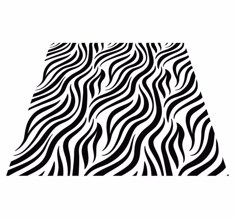 Zebrastreep patroon  Vinyl vloerbedekking - TenStickers