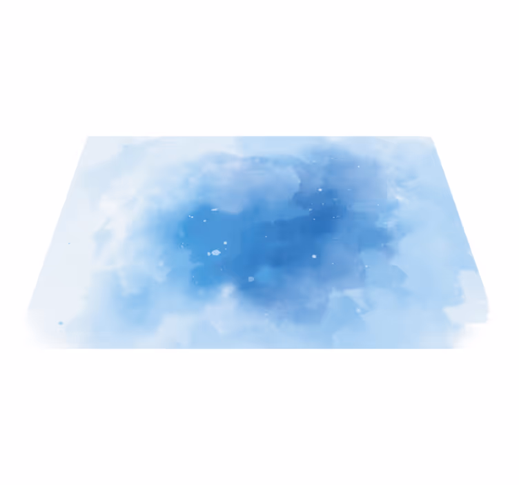 Blauw aquarel minimalistisch vinyl tapijt - TenStickers