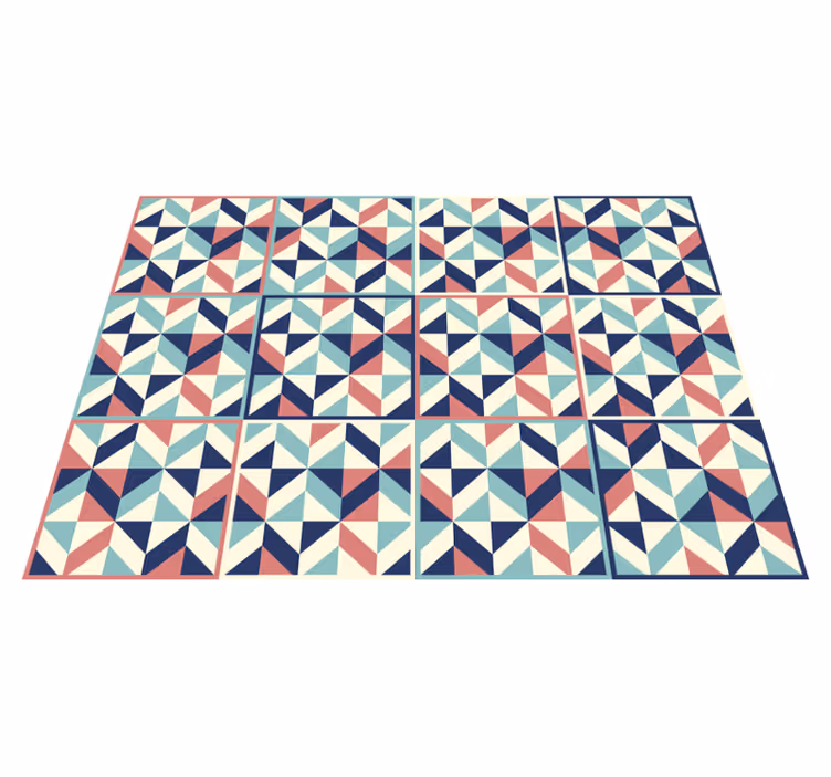 Geometrisch Patroonoppervlak vinyl tapijt - TenStickers