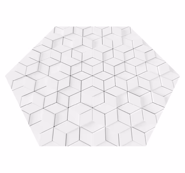 Minimale geometrische patronen Vinyl tapijt woonkamer - TenStickers
