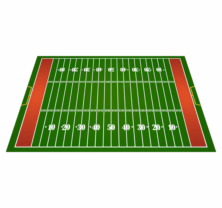 Voetbalveld speelmat vinyl tapijt snelweg - TenStickers
