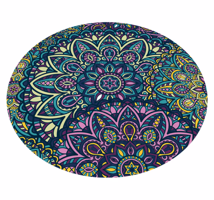 Vinyl tapijt mandala mandala patroon - TenStickers