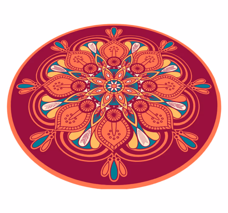 Vinyl tapijt mandala verfijnde mandala - TenStickers