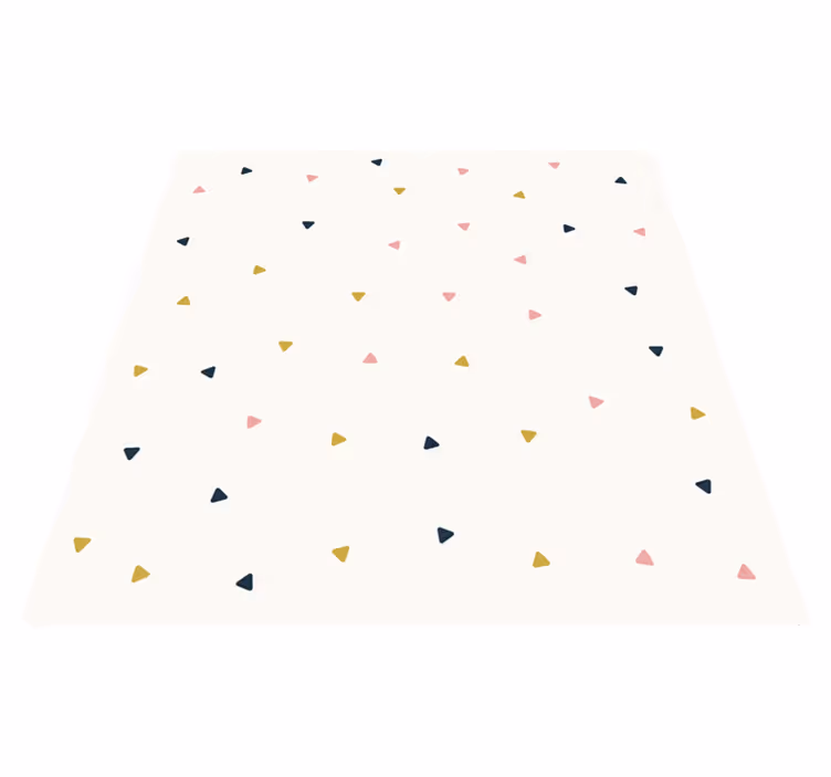 Minimalistische vinyl tapijt driehoeken - TenStickers