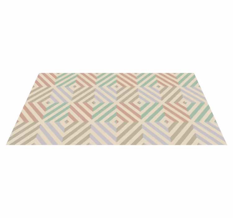 Geometrische harmonie vinyl tapijt geometrisch - TenStickers
