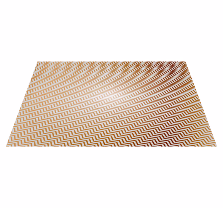 Chevron-patroon vinyl tapijt met strepen - TenStickers