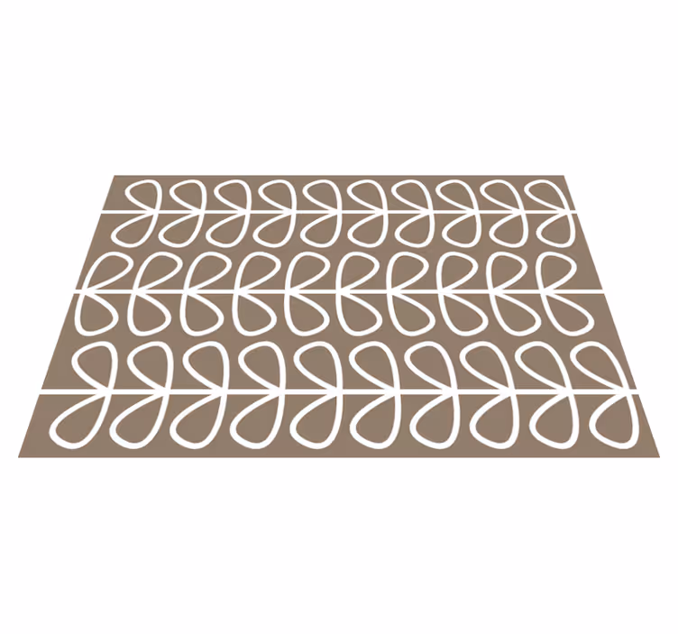 Geometrisch luspatroon Geometrische vinyl vloerkleed - TenStickers
