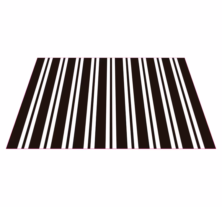 Gestreepte elegantie vinyl tapijt met strepen - TenStickers