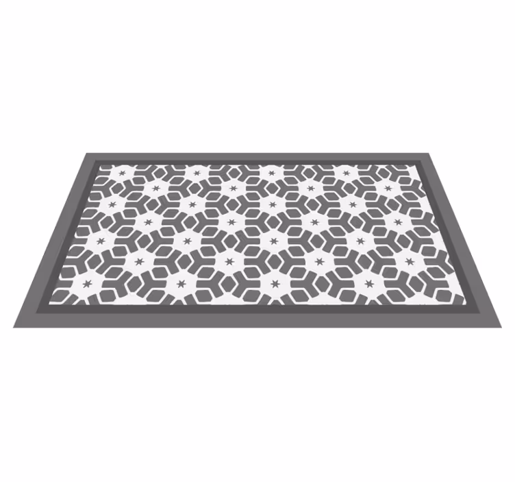 Geometrische badkamermat vinyl tapijt badkamer - TenStickers