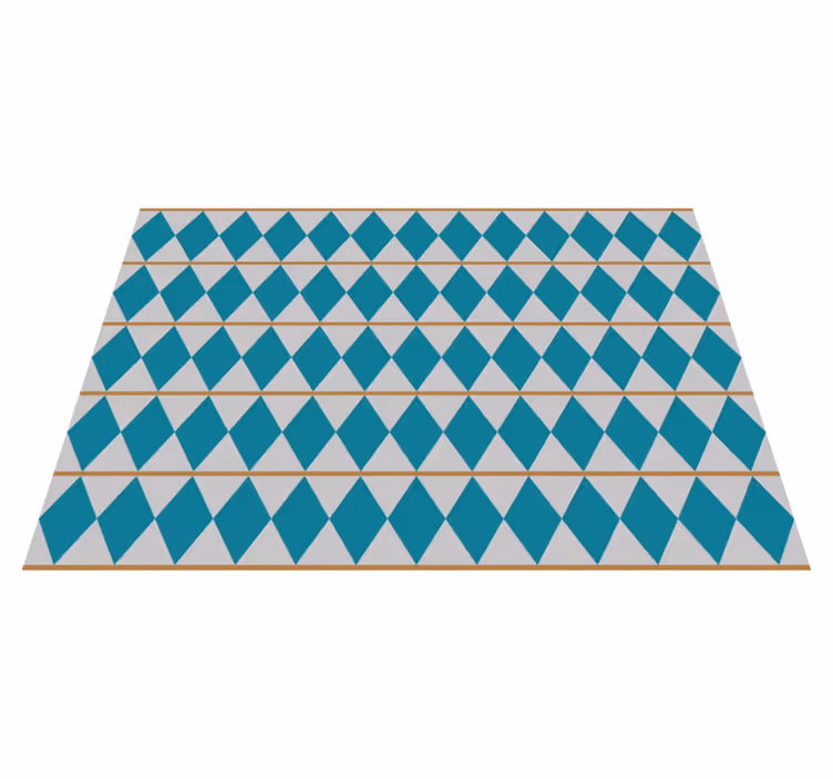 Zweden design geometrisch vinyl vloerkleed keuken - TenStickers