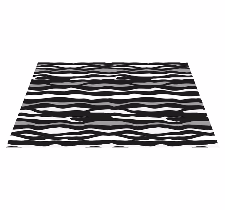 Zebrastreepmotief vinyl tapijt dierenprint - TenStickers
