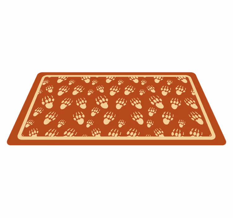 Vinyl vloerkleed dieren Stekelvarken pootafdruk - TenStickers