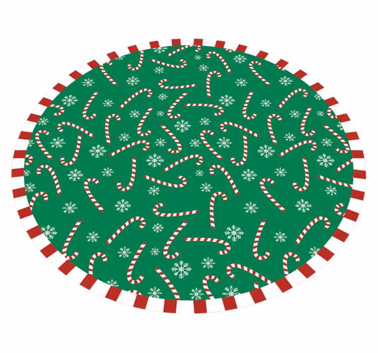 Vinyl tapijt snoepje kerst - TenStickers