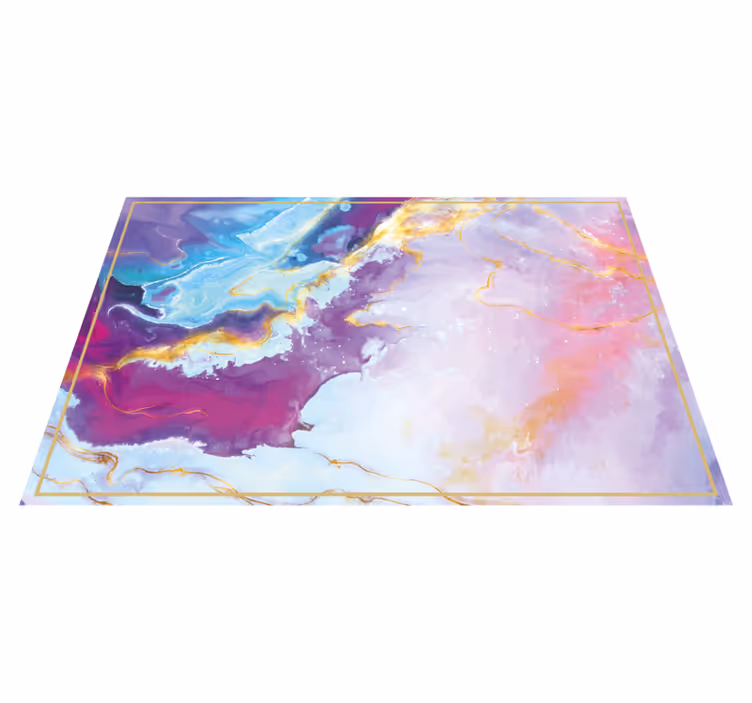 Abstract gemarmerd vinyl tapijt met textuur - TenStickers