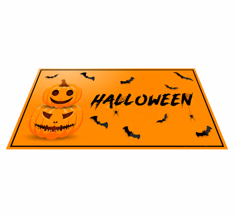 Halloween viering vinyl tapijt  - TenStickers