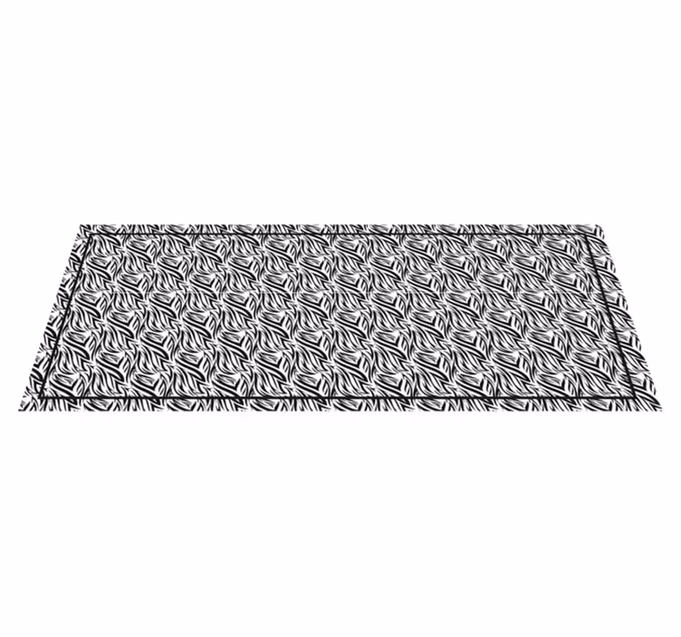 Zebra-wendingen vinyl tapijt dierenprint - TenStickers