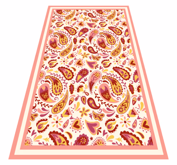 Paisley structuur vinyl tapijt met textuur - TenStickers