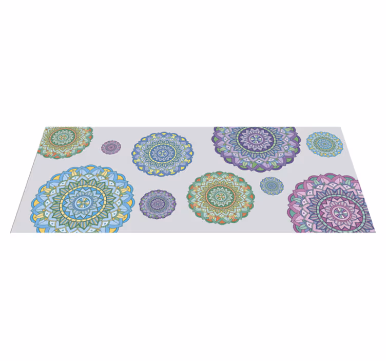 Mandala ontwerpen vinyl tapijt  - TenStickers