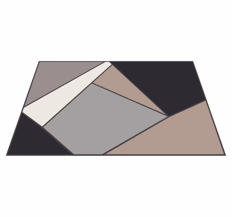Geometrische vormen folie vinyl tapijt geometrisch - TenStickers