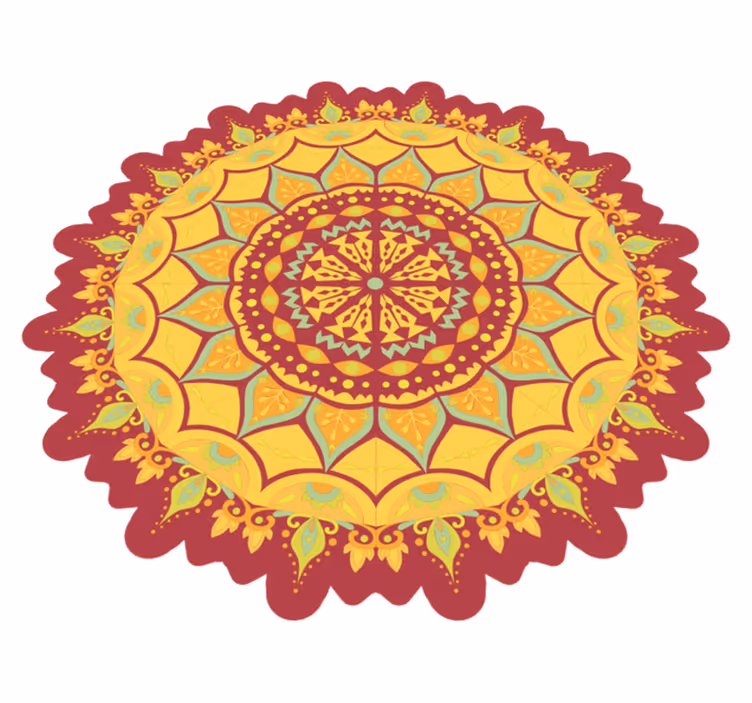 Vinyl tapijt mandala vloerkunst - TenStickers