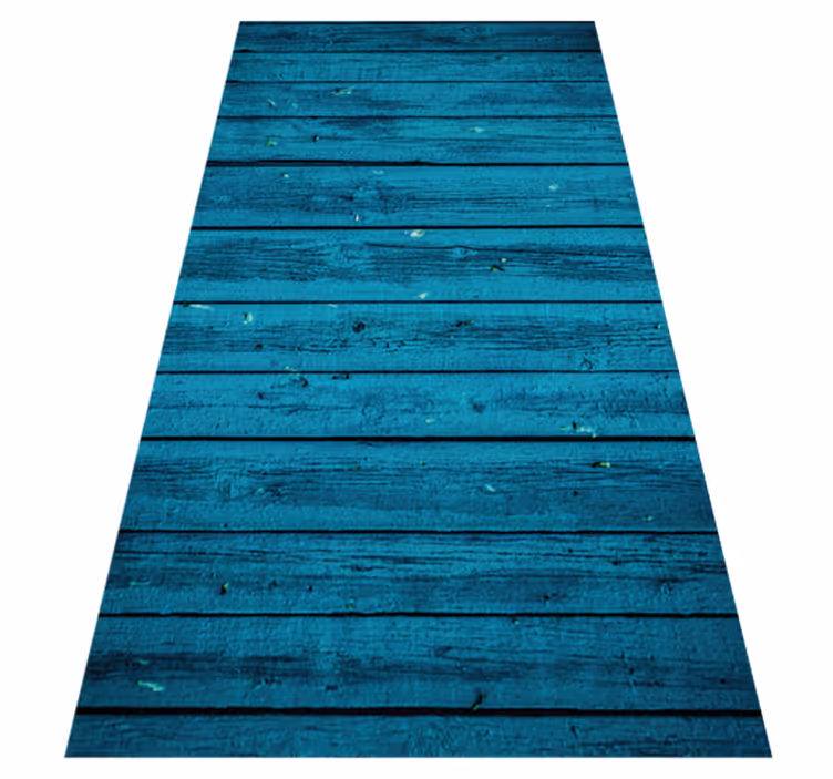 Versleten planken vinyl tapijt met houtstructuur - TenStickers